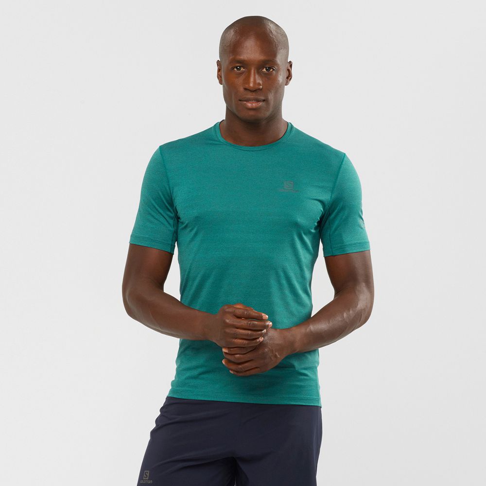 Salomon OUTLINE Camisetas Hombre - Verde - Colombia (54217-HNWQ)